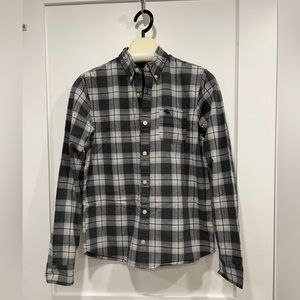 Abercrombie Kids, boy’s grey plaid shirt